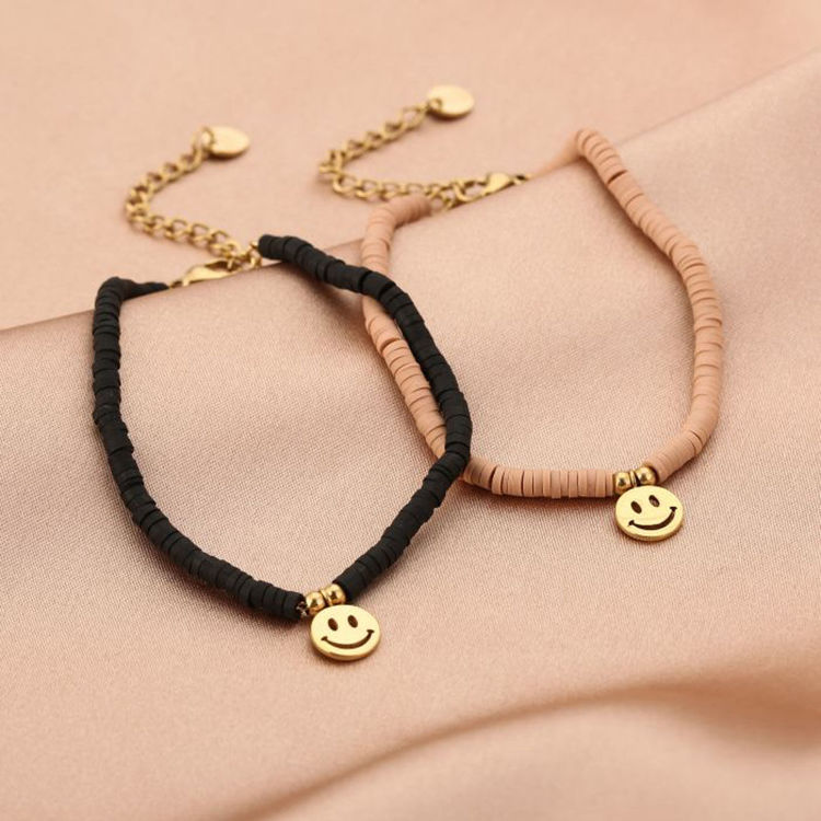 Afbeeldingen van Armband katsuki Smiley, zwart