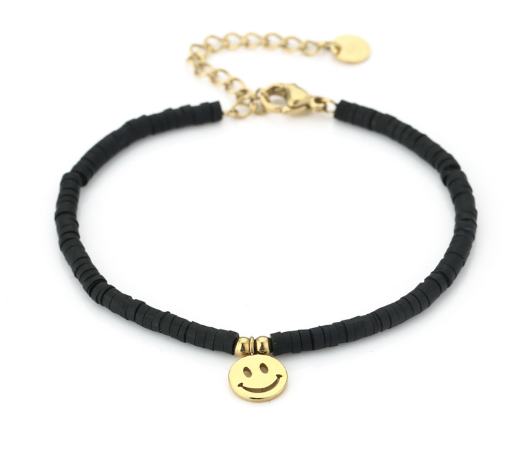 Afbeeldingen van Armband katsuki Smiley, zwart