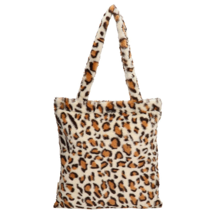 Afbeeldingen van Teddy shopper Luipaard Leopard Beige