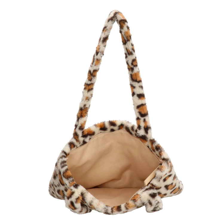 Afbeeldingen van Teddy shopper Luipaard Leopard Beige