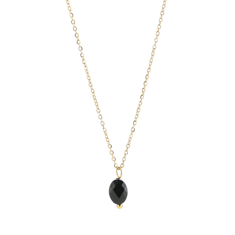 Afbeeldingen van Ketting met edelsteen Black Agate