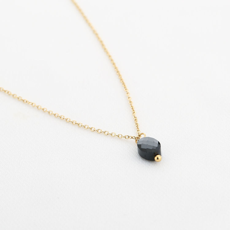 Afbeeldingen van Ketting met edelsteen Black Agate