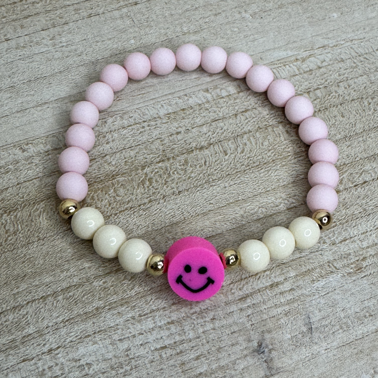 Afbeeldingen van Kinderarmband met Smiley