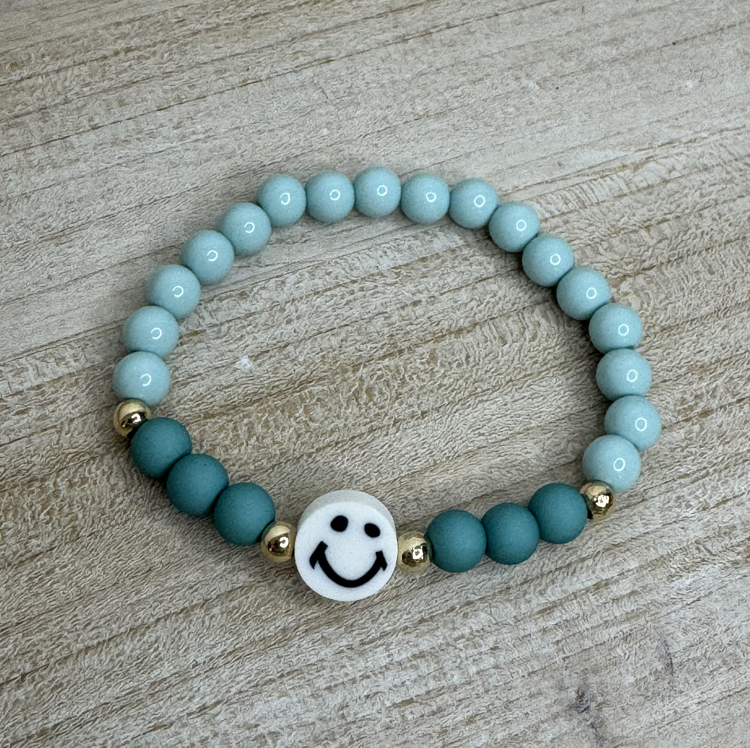 Afbeeldingen van Kinderarmband met Smiley