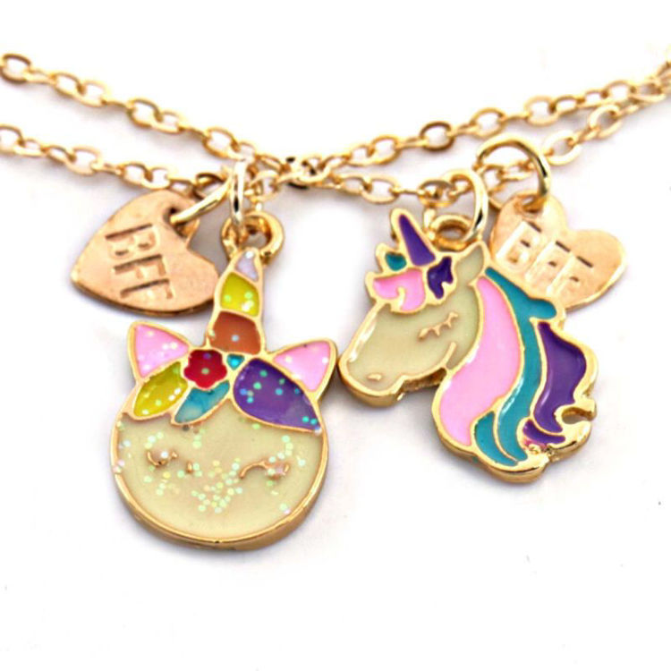 Afbeeldingen van Friendship Necklace BFF Set for Kids 2pcs