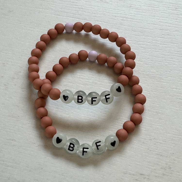 Afbeeldingen van Armband voor kinderen BFF glow in the dark