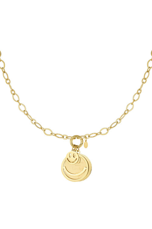 Afbeeldingen van Funky  ketting - goud, stel jouw eigen ketting samen.