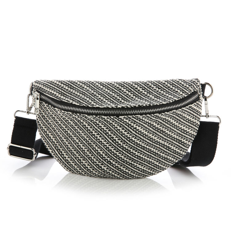 Afbeeldingen van Heuptas of crossbody tas zwart