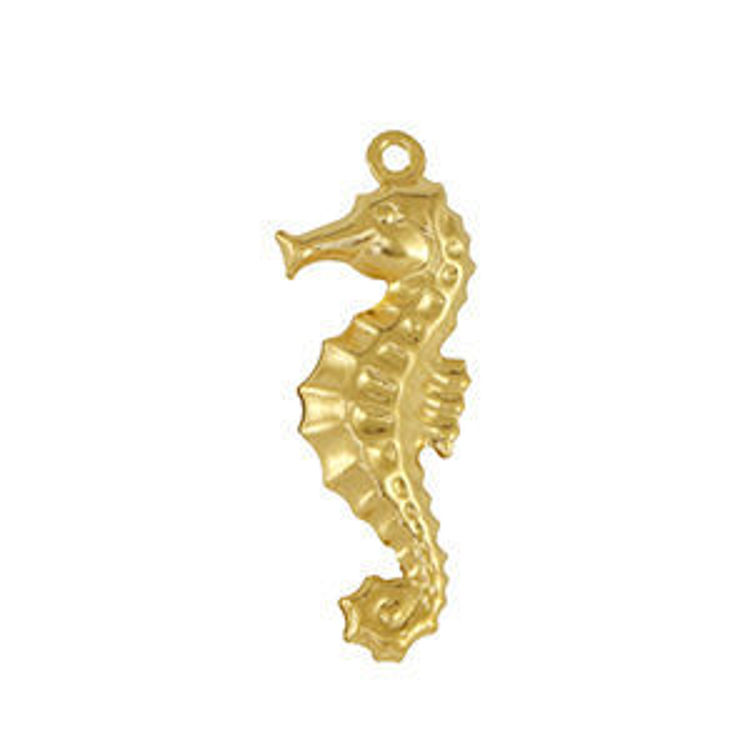 Afbeeldingen van Losse Bedel  seahorse Goud, stel zelf samen