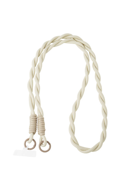 Afbeeldingen van Long telephone cord twisted - beige