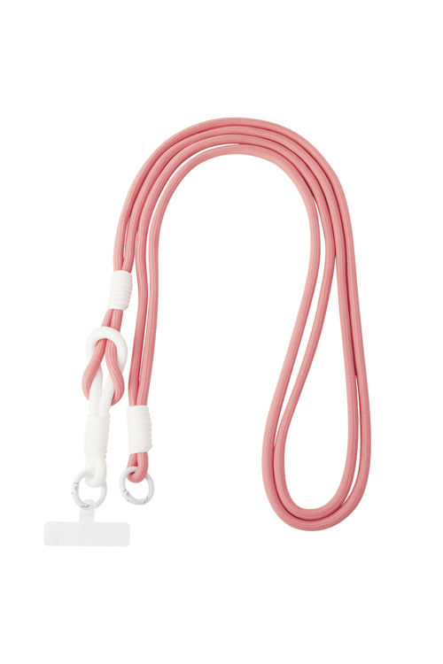 Afbeeldingen van Long telephone cord - Old pink & white