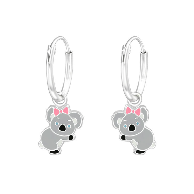 Afbeeldingen van Oorringen Koala 925 STERLING ZILVER