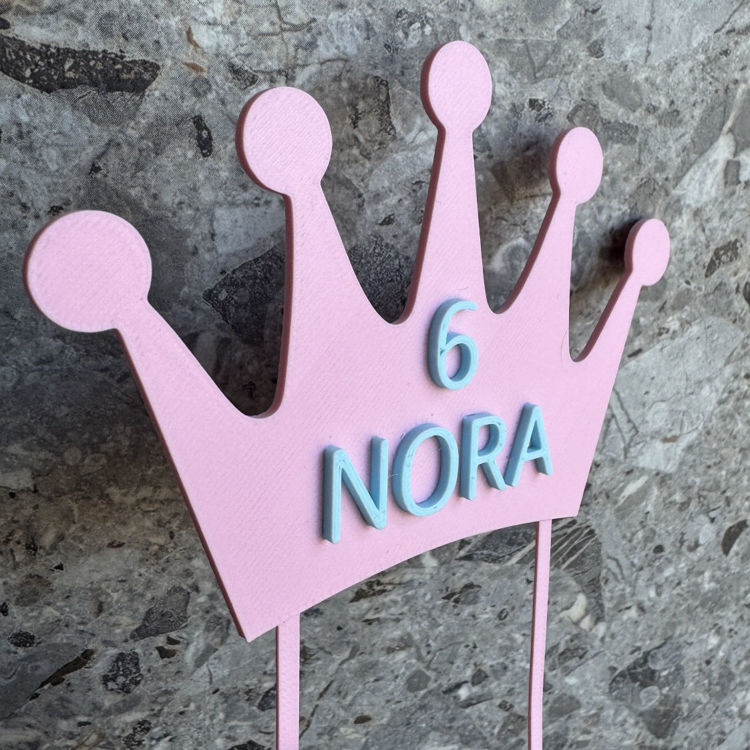 Afbeeldingen van Taarttopper Kroon – de perfecte finishing touch voor een prinsessen feest!