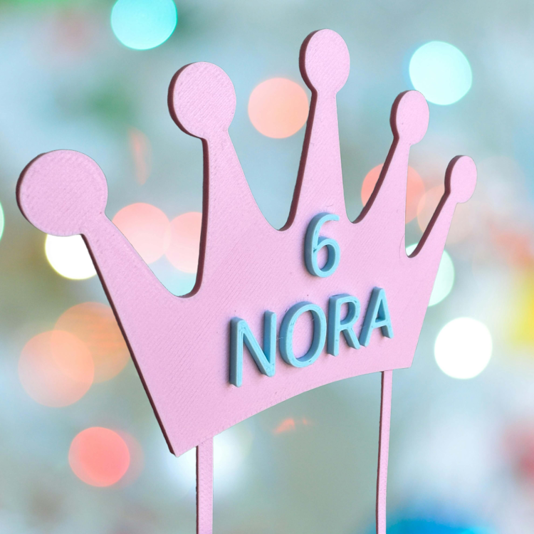 Afbeeldingen van Taarttopper Kroon – de perfecte finishing touch voor een prinsessen feest!