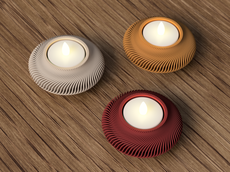 Afbeeldingen van Lunar  Theelichthouder – Gold