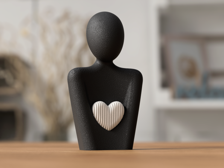 Afbeeldingen van Beeld Moeder en hart – Unieke Decoratie en Cadeau