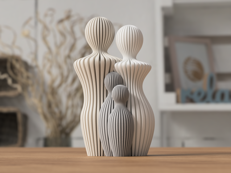 Afbeeldingen van Prachtig familiebeeld van Moeder en Kind – een betekenisvolle decoratie of een liefdevol cadeau.