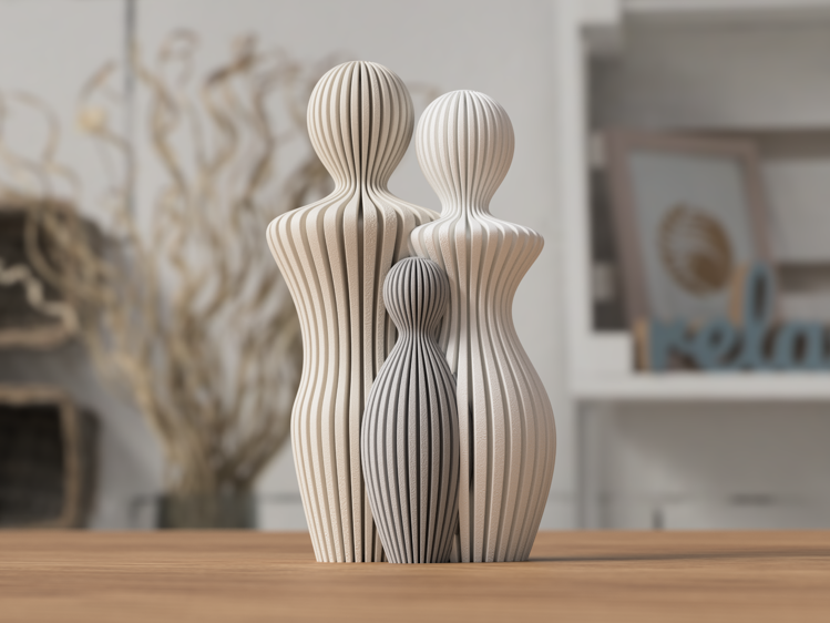 Afbeeldingen van Prachtig familiebeeld van Moeder en Kind – een betekenisvolle decoratie of een liefdevol cadeau.