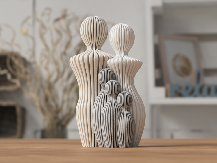 Afbeeldingen van Prachtig familiebeeld van Moeder en Kind – een betekenisvolle decoratie of een liefdevol cadeau.