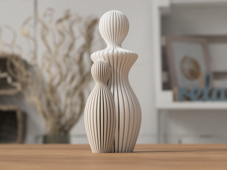 Afbeeldingen van Prachtig familiebeeld van Moeder en Kind – een betekenisvolle decoratie of een liefdevol cadeau.