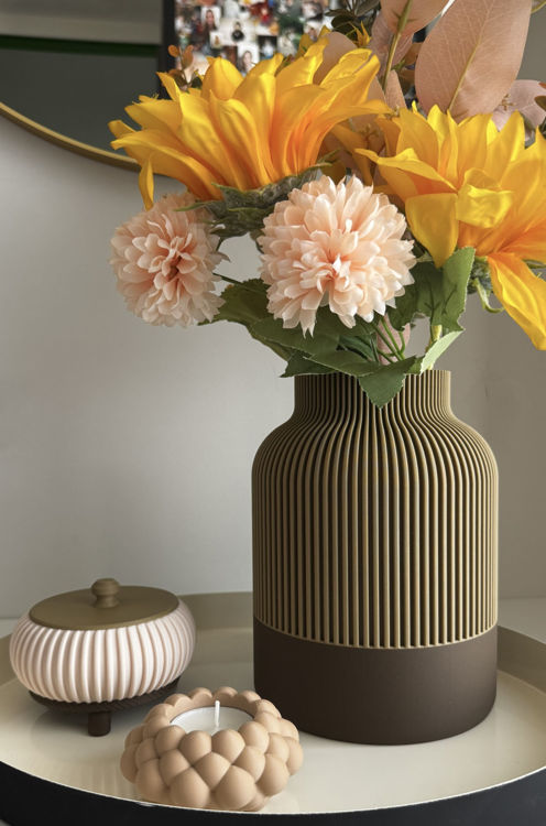 Afbeeldingen van Japandi Vaas – Waar Japans & Scandinavisch Design Samenkomen - in 2 kleuren - 20cm