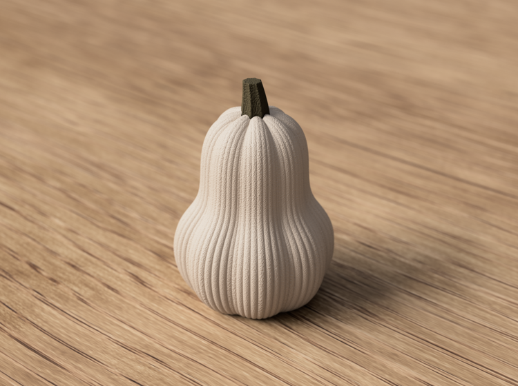 Afbeeldingen van Moderne butternut pompoen decoratie – minimalistische herfstdecoratie - KLEIN