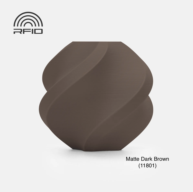 Afbeeldingen van 3D-geprinte Paddenstoel – Sfeervolle Decoratie - Medium - Dark Brown en Latte Brown- glad deksel