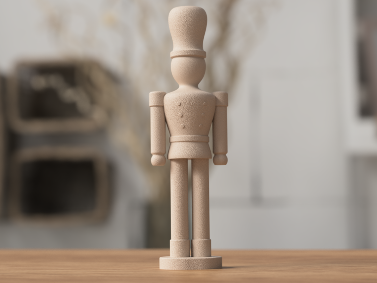 Afbeeldingen van 3D-geprinte Nutcracker – moderne kerstklassieker - 21 cm