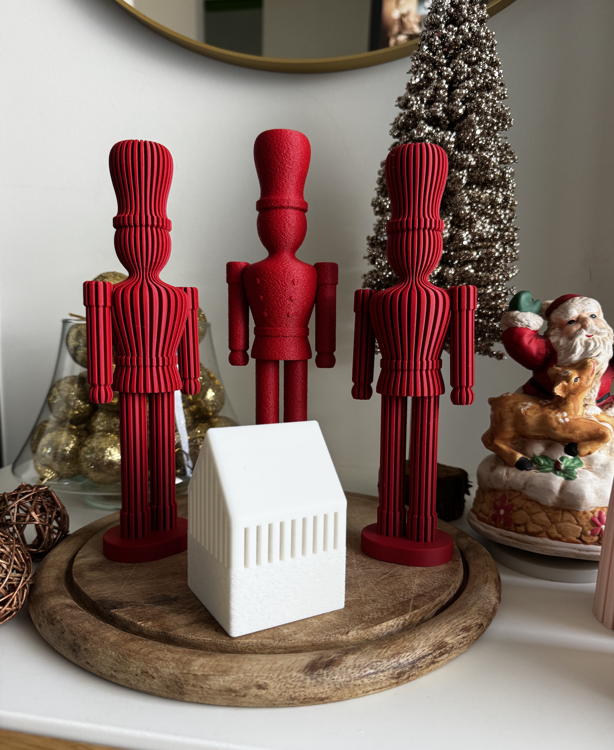 Afbeeldingen van 3D-geprinte Nutcracker – moderne kerstklassieker - 44cm