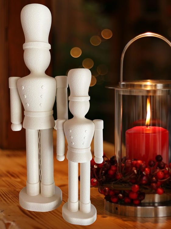 Afbeeldingen van 3D-geprinte Nutcracker – moderne kerstklassieker - 44cm