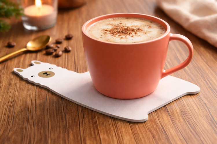 Afbeeldingen van Alpaca Onderzetter – Speels, Afwasbaar & Functioneel Design