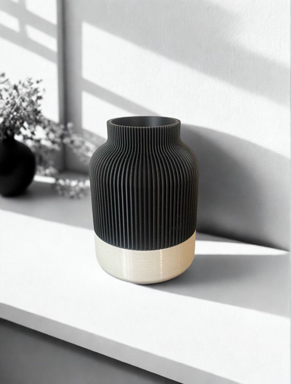 Afbeeldingen van Japandi Vaas – Waar Japans & Scandinavisch Design Samenkomen - in 2 kleuren - 20cm