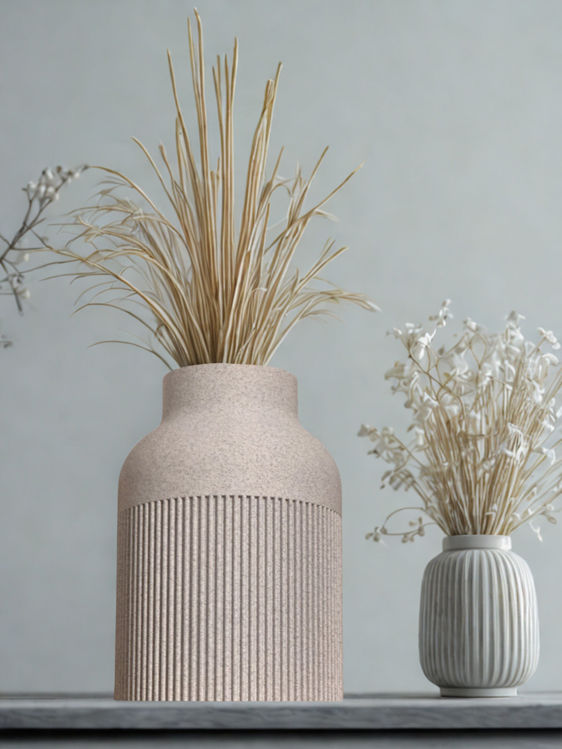 Afbeeldingen van Hiku Japandi Vaas – Waar Japans & Scandinavisch Design Samenkomen- 22cm