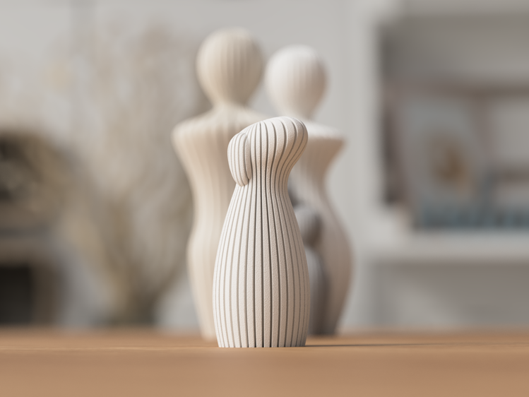 Afbeeldingen van Modern Hondenbeeld - Duurzaam Familiebeeld - 6 cm