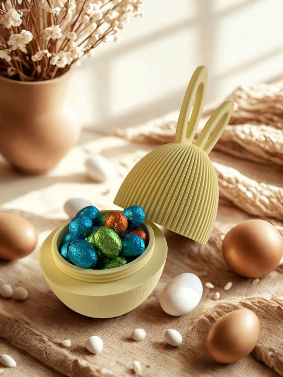 Afbeeldingen van Paasei vulbaar met schroefsluiting – duurzaam 3D-geprint - 19cm