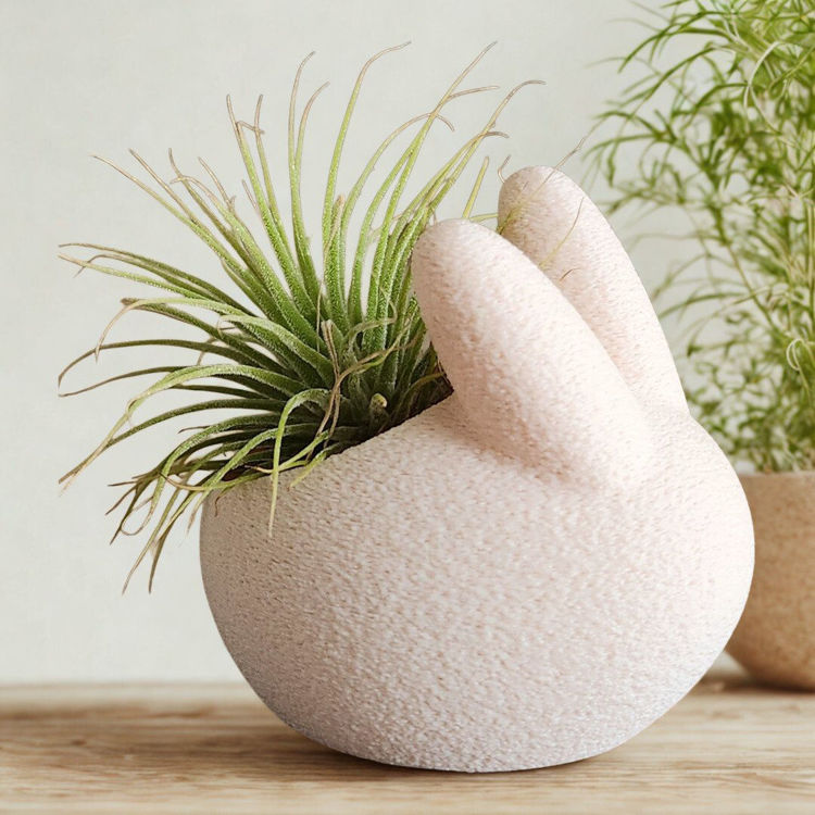 Afbeeldingen van Konijn Plantenhouder – Een Vrolijk Accent voor Je Plant