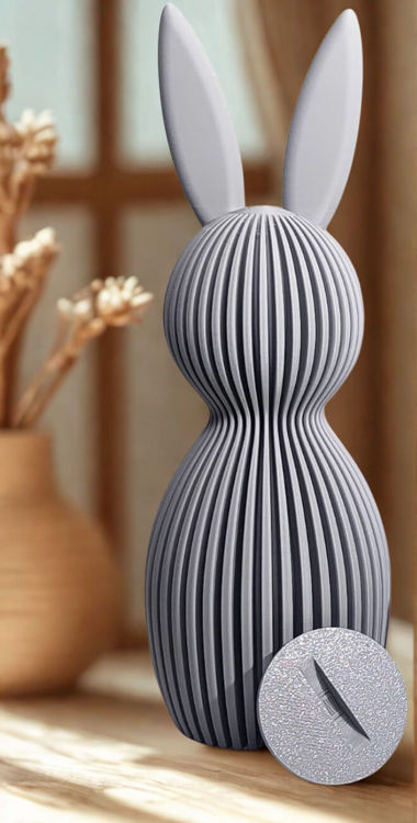 Afbeeldingen van Easter Bunny Carrying Sweet – Paashaas met verborgen opbergruimte - 24cm